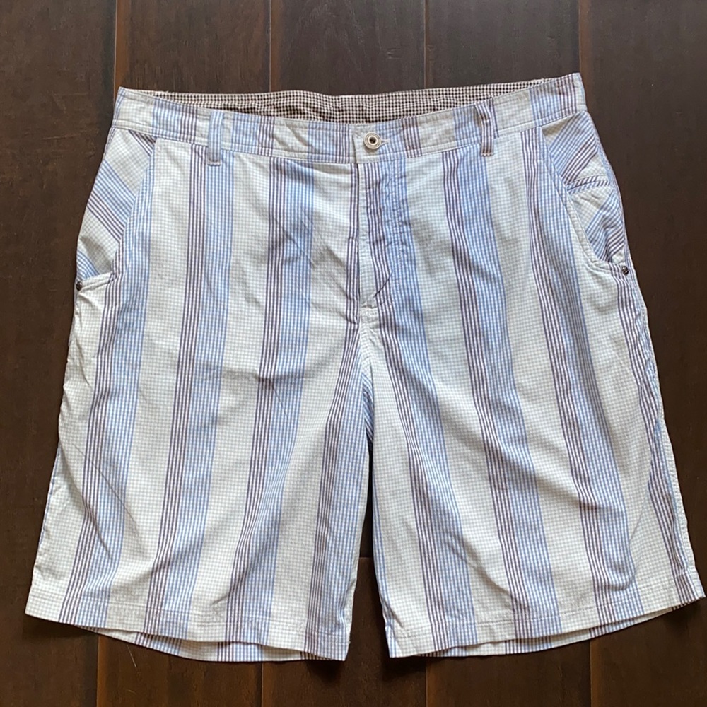 Lulu men's shorts size 40 blue plaid